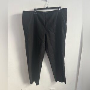 Lafayette 148 New York Sz 18  Crop Pants Black Classic Minimalist office preppy